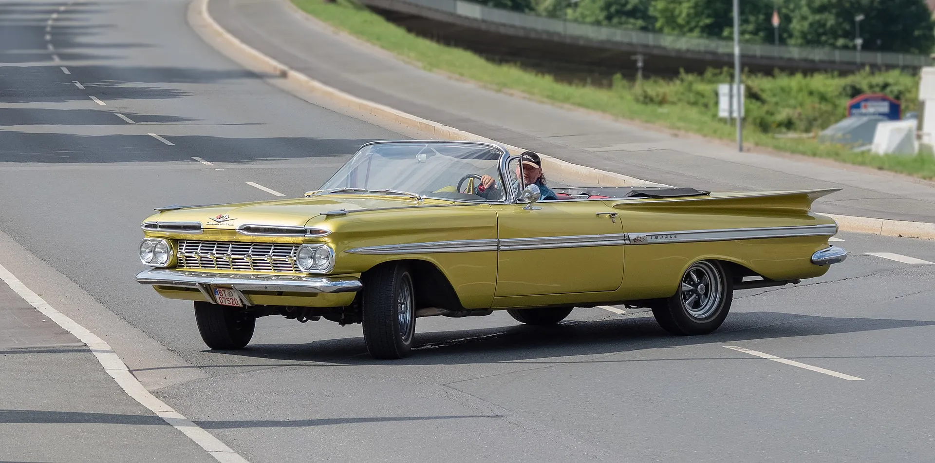 Chevrolet Impala Convertible built 1959 at the Oldtimer Meeting in Kulmbach 2018