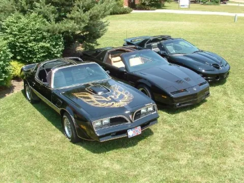 Second, third, and fourth generation Pontiac Firebird Trans Am.