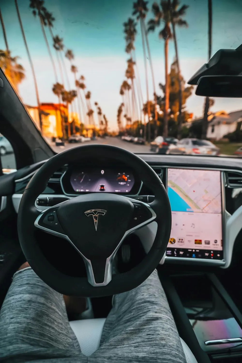 Tesla interior view
